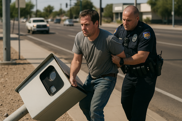 Phoenix Man Jailed After Allegedly Toppling, Then Trying to Drag Off Speed Camera. Brandon Ribadeneira, 20, faces a felony…