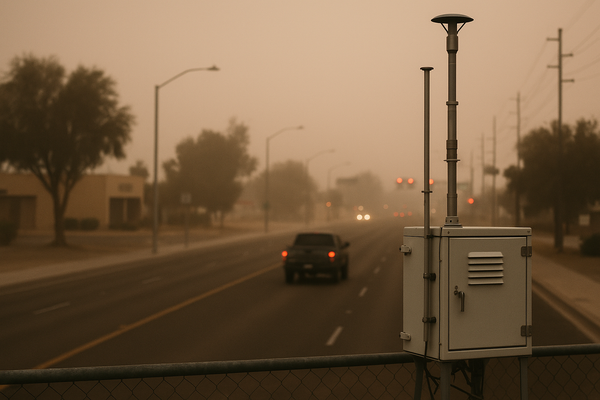 PM10 Levels Hit 406 UG/M3 at South Scottsdale Monitor Tuesday Evening. Maricopa County Air Quality Department data shows p…