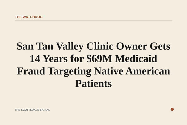 San Tan Valley Clinic Owner Gets 14 Years for $69M Medicaid Fraud Targeting Native American Patients. Rita Ntusa Anagho bi…