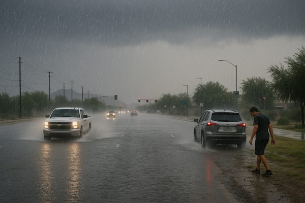 Severe Thunderstorm Warning Hits Laveen as South Phoenix Gets Second Straight Day of Heavy Rain. A storm that developed ea…