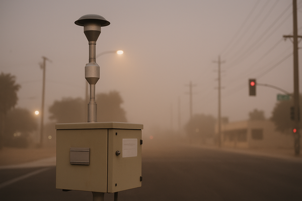 South Scottsdale Air Monitor Records PM10 at 922 µg/m³ at 4 a.m. Sunday. The South Scottsdale station logged a particulate…