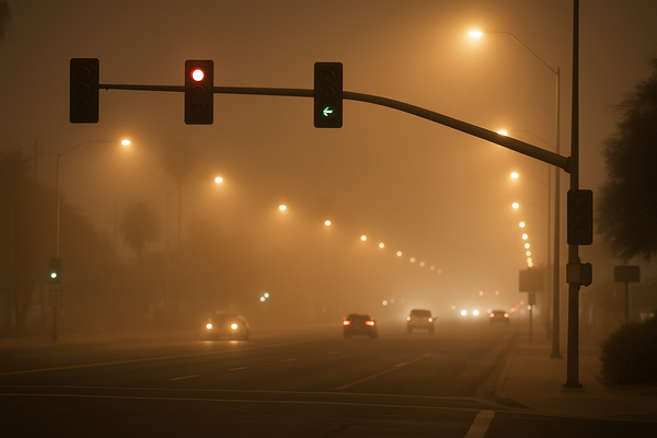 South Scottsdale PM10 Hits 157 µg/m³ at Midnight, Crossing Unhealthy-for-Sensitive-Groups Threshold. Maricopa County Air Q…