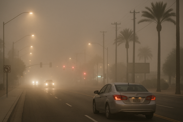South Scottsdale PM10 Hits 185 µg/m³ at 10 p.m., Crossing Unhealthy-for-Sensitive-Groups Threshold. Maricopa County Air Qu…