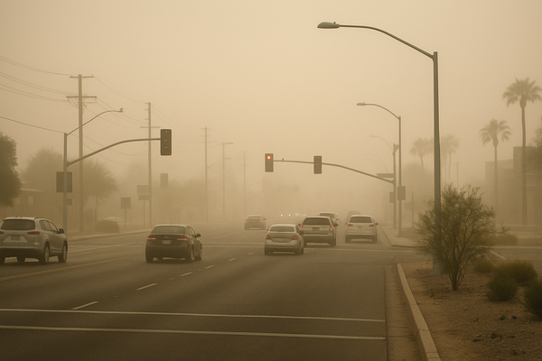 South Scottsdale PM10 Hits 193 µg/m³ at 1 p.m., Crossing Unhealthy-for-Sensitive-Groups Threshold. Maricopa County Air Qua…