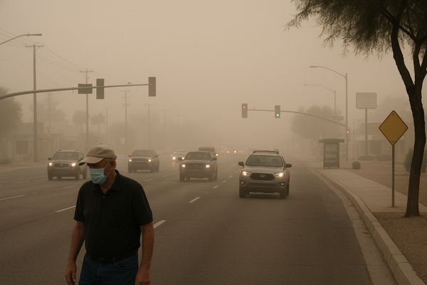 South Scottsdale PM10 Hits 270 UG/M3 at 5 p.m., Crossing Unhealthy-for-Sensitive-Groups Threshold. Maricopa County Air Qua…