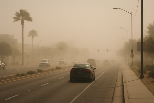 South Scottsdale PM10 Reading Hits 186 UG/M3 at Noon, Crossing Unhealthy-for-Sensitive-Groups Threshold. The EPA AirNow mo…
