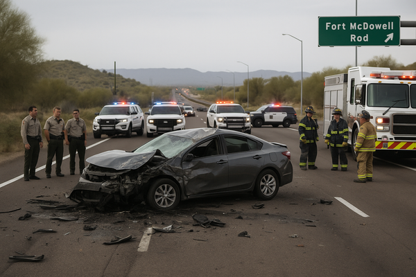 SR 87 Northbound Shut Down at Fort McDowell Road After Crash. A collision at milepost 191 has closed northbound State Rout…