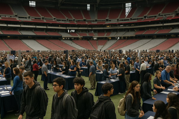 Tolleson Union High School District Brings 3,500 Seniors to State Farm Stadium for Third Annual Career Fair. The two-day C…