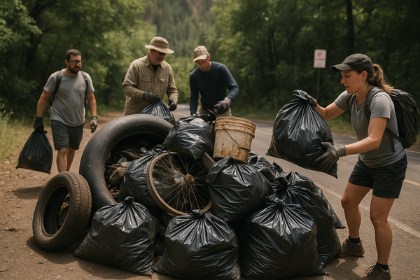 Volunteers Pull 900 Pounds of Trash From Oak Creek Canyon in Three Hours. The Arizona Department of Environmental Quality …