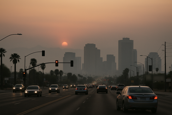 West Phoenix Ozone Hits 74 PPB at 7 p.m., Crossing Unhealthy-for-Sensitive-Groups Threshold. The West Phoenix air monitori…
