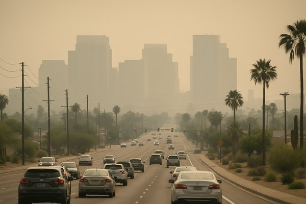 West Phoenix Ozone Hits 76 PPB, Crossing Unhealthy-for-Sensitive-Groups Threshold. The Maricopa County Air Quality Departm…