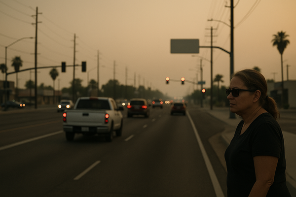 West Phoenix Ozone Hits 77 PPB at 9 p.m., Crossing Unhealthy-for-Sensitive-Groups Threshold. Maricopa County Air Quality D…