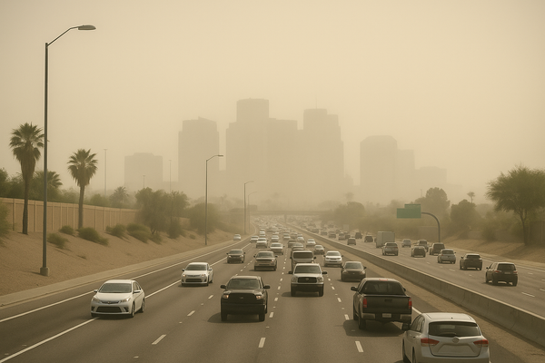 West Phoenix PM10 Hits 188 at 2 p.m., Crossing Unhealthy-for-Sensitive-Groups Threshold. Maricopa County Air Quality Depar…