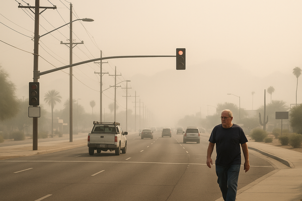 West Phoenix PM10 Hits 232 µg/m³, Crossing Unhealthy-for-Sensitive-Groups Threshold. Maricopa County Air Quality Departmen…