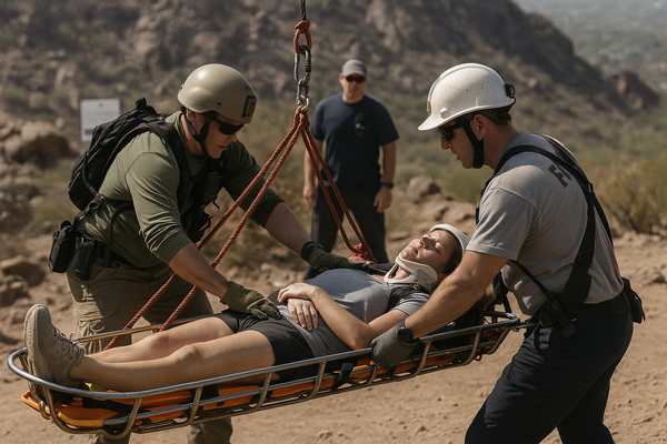 Woman Airlifted Off Camelback Mountain in Critical Condition After Core Temperature Tops 104 Degrees. Phoenix firefighters…