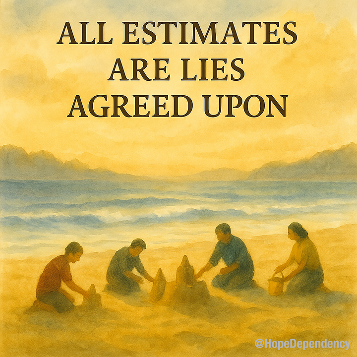 All estimates are lies agreed upon