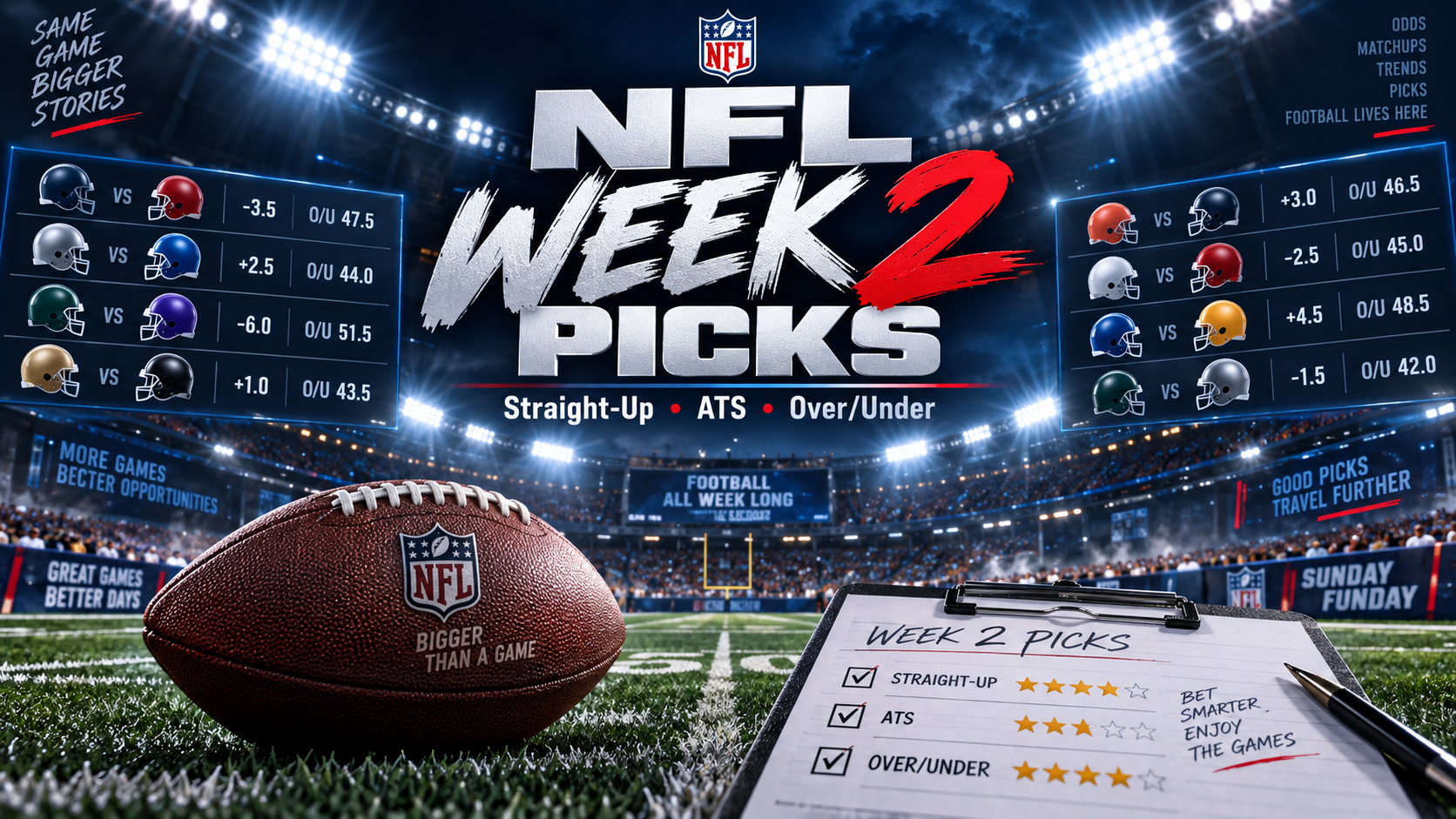 Week 2 NFL Picks – Will The Scoring Continue?