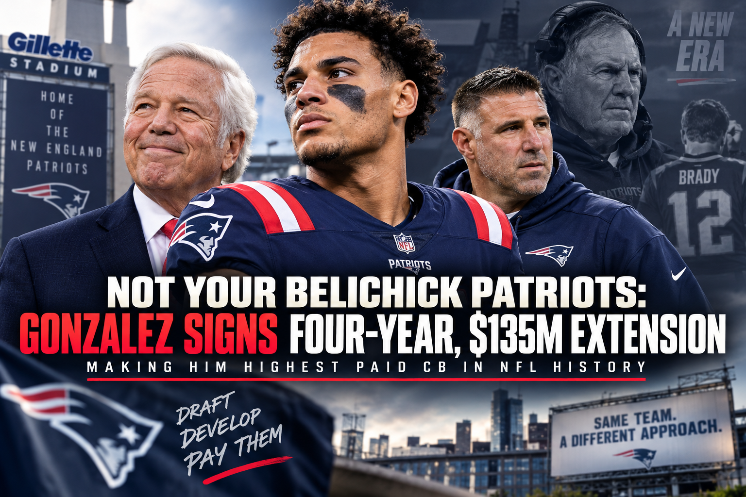 Not Your Belichick Patriots: Gonzalez Signs $135M Extension, Becomes NFL’s Highest-Paid Cornerback