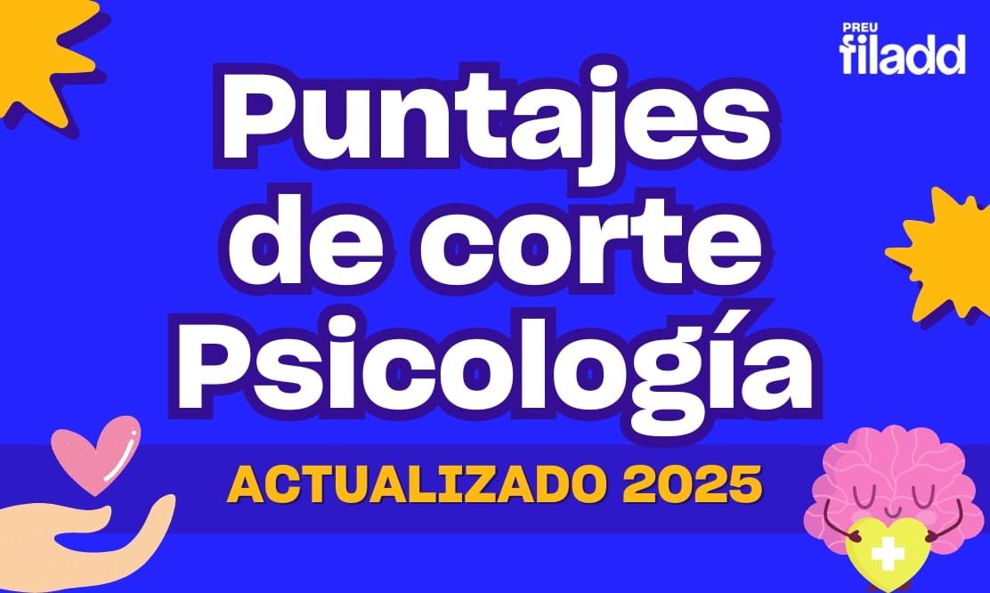 Puntajes de corte Psicología Admisión 2025  - Actualizado