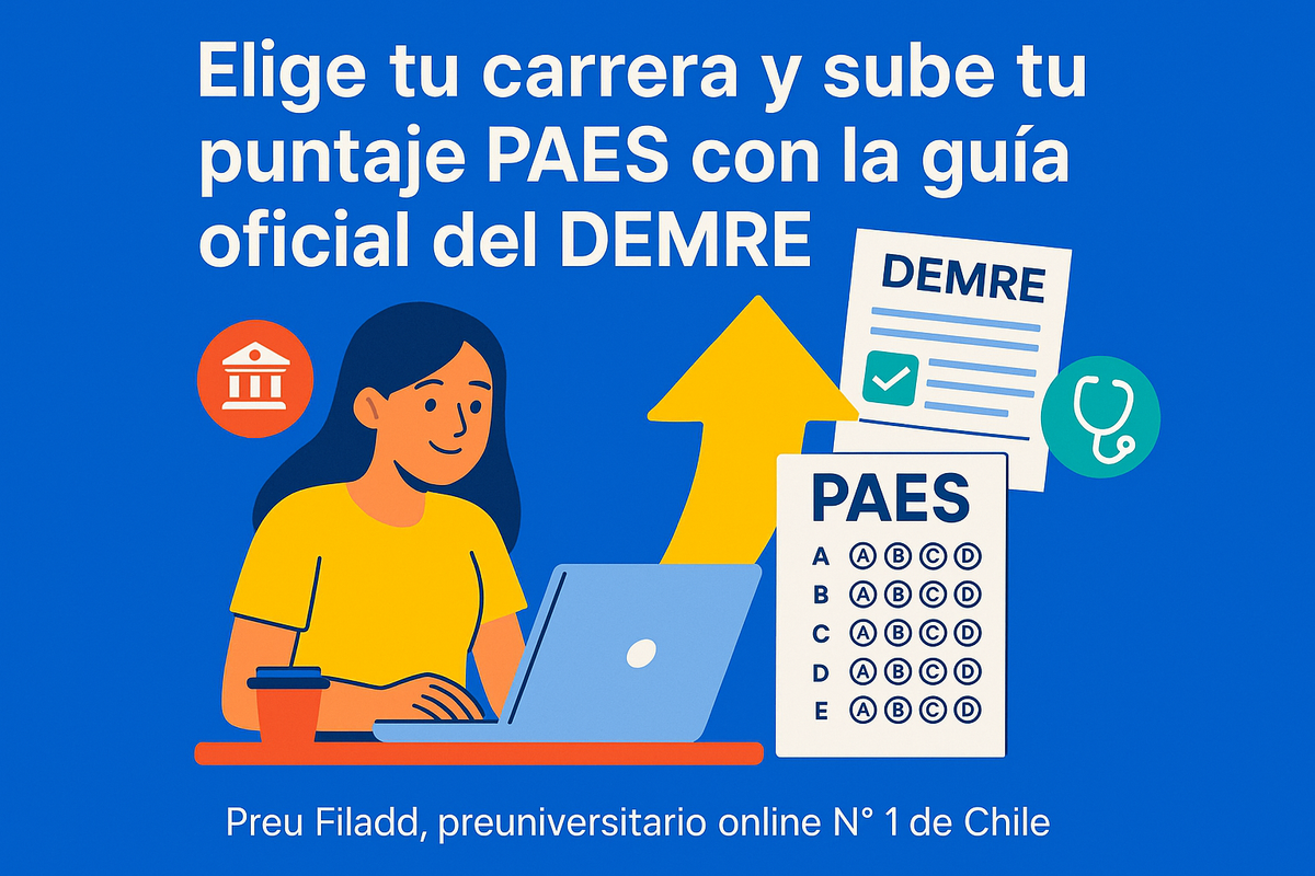 Elige tu carrera y sube tu puntaje PAES con la guía oficial del DEMRE