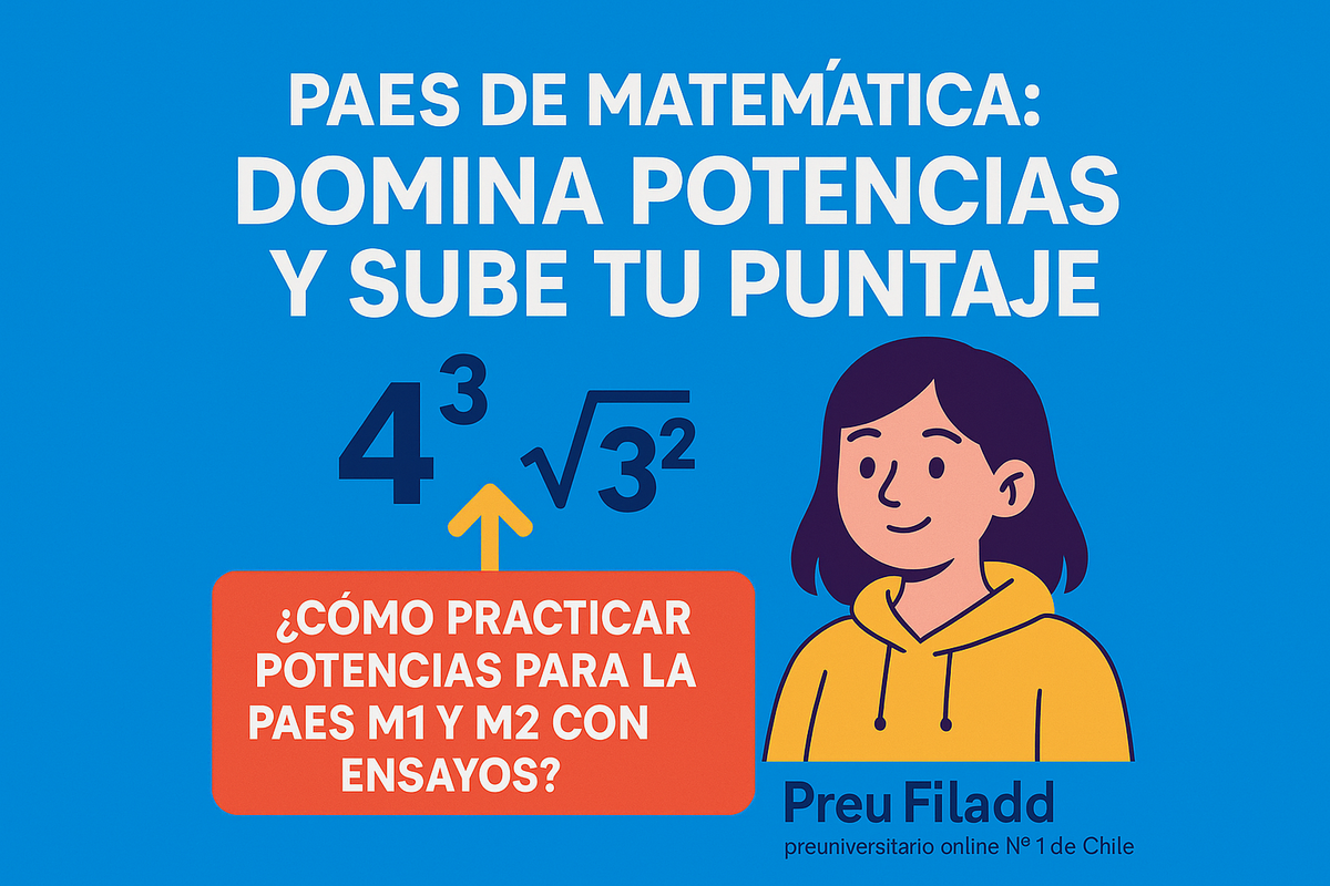 ¿Cómo aprender potencias para la PAES M1 y M2?