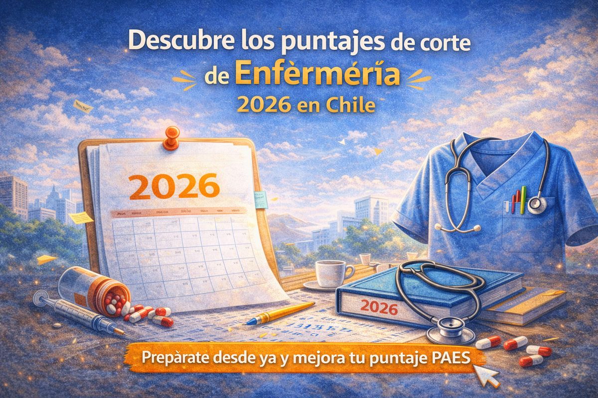 Puntajes de corte Enfermería 2026 en Chile - actualizado