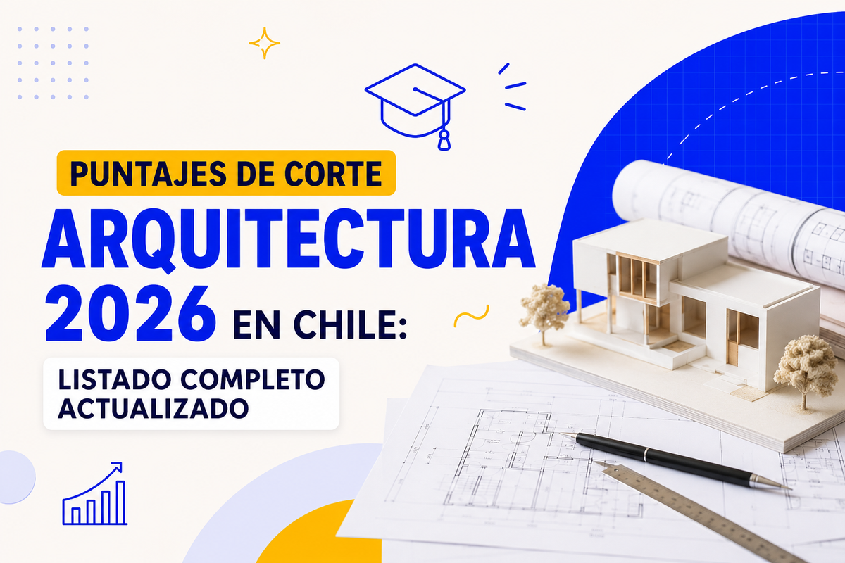 Puntajes de Corte Arquitectura 2026 en Chile: Listado Completo Actualizado