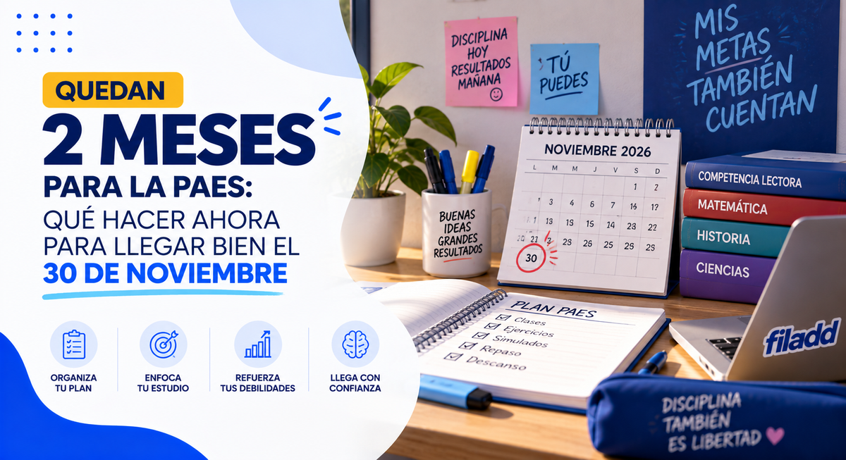 Quedan 2 Meses para la PAES: Qué hacer ahora para llegar bien el 30 de Noviembre