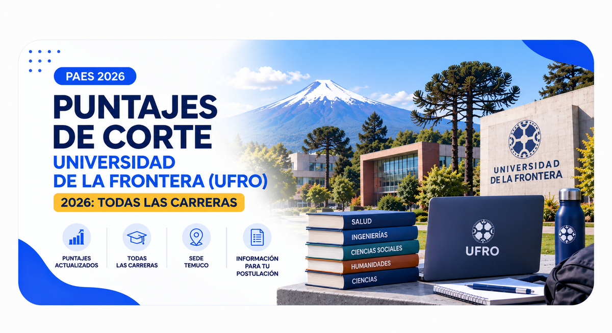 Puntajes de Corte Universidad de La Frontera (UFRO) 2026: Todas las Carreras
