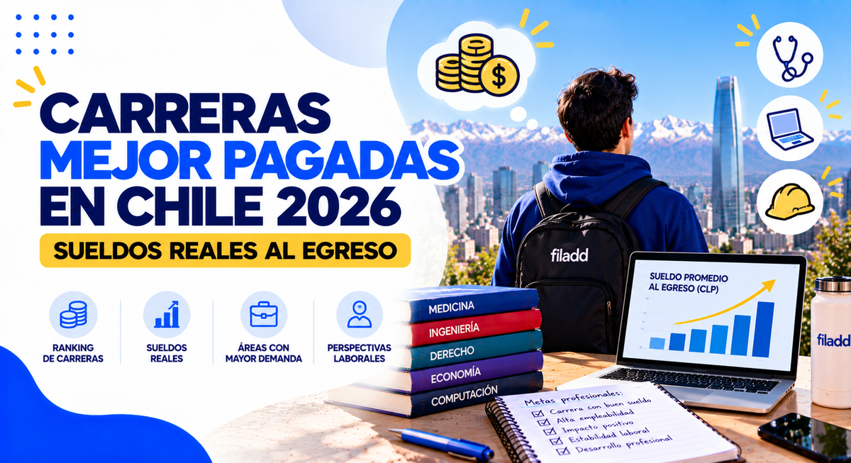 Carreras Mejor Pagadas en Chile 2026: Sueldos Reales al Egreso