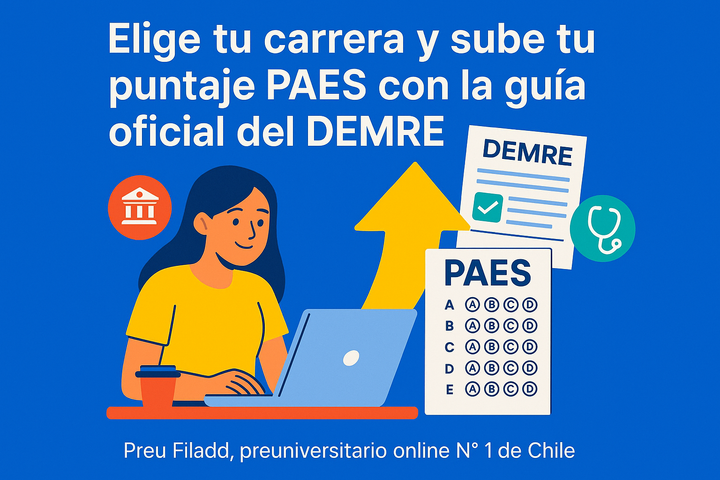 Elige tu carrera y sube tu puntaje PAES con la guía oficial del DEMRE