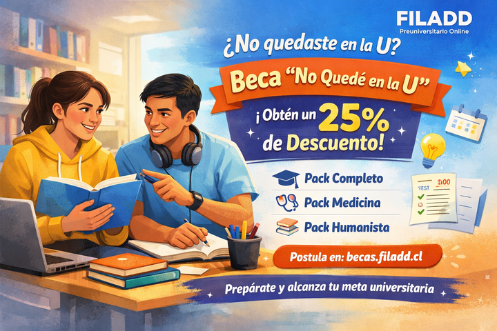 ¿No quedaste en la U? Beca Filadd ofrece 25% de descuento para tu preparación