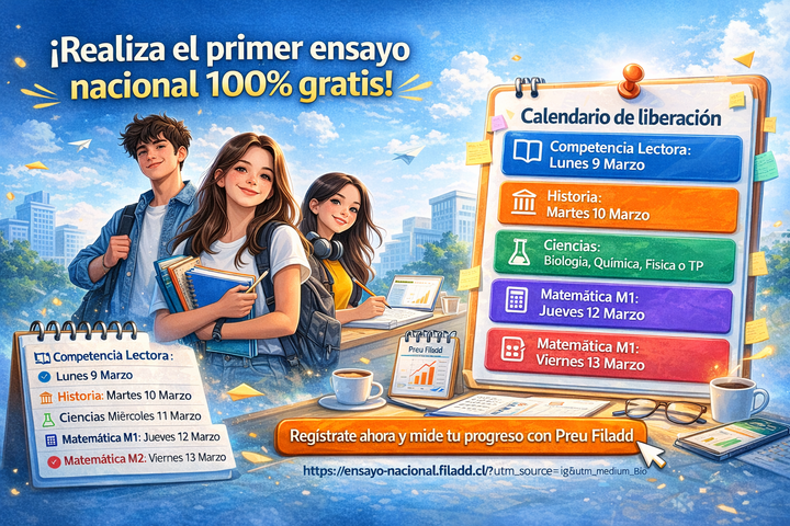 ¡Prepárate para el primer ensayo nacional 100% gratis de Preu Filadd!