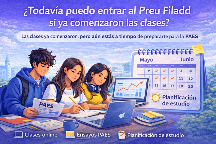 ¿Todavía puedo entrar a Preu Filadd si ya comenzaron las clases?