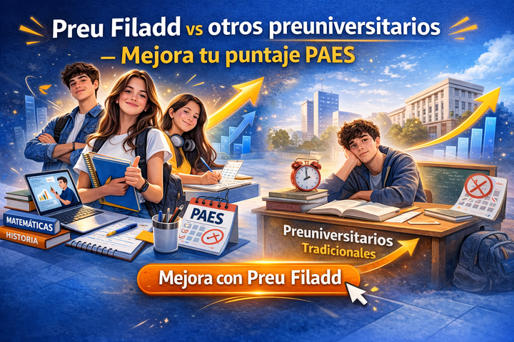 Preu Filadd vs otros preuniversitarios - mejora tu puntaje PAES