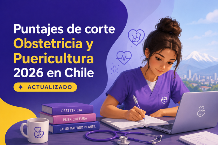 Puntajes de corte Obstetricia y Puericultura2026 en Chile - actualizado