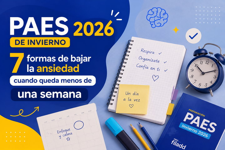 PAES de Invierno 2026: 7 formas de bajar la ansiedad cuando queda menos de una semana
