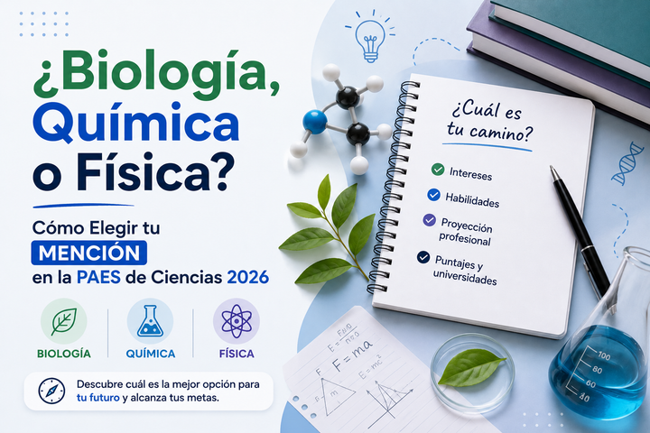 ¿Biología, Química o Física?: Cómo Elegir tu Mención en la PAES de Ciencias 2026