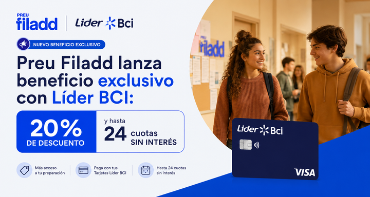 Preu Filadd lanza beneficio exclusivo con Líder BCI: 20% de descuento y hasta 24 cuotas sin interés