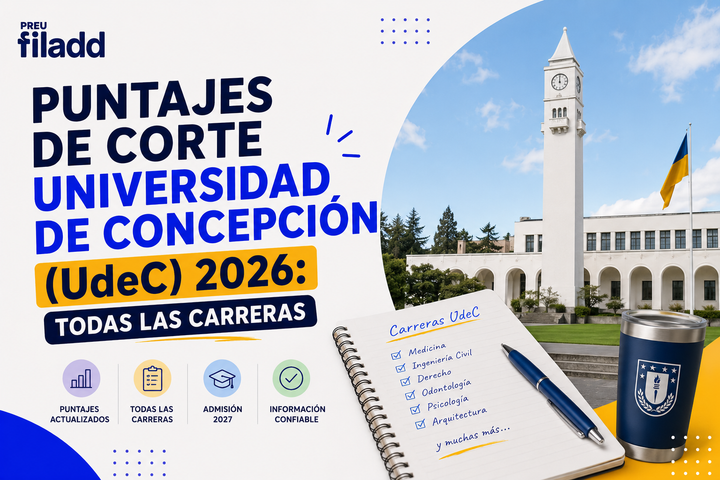 Puntajes de Corte Universidad de Concepción (UdeC) 2026: Todas las Carreras