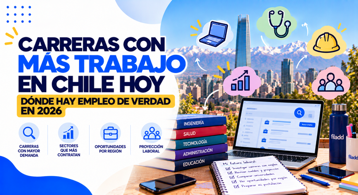 Carreras con Más Trabajo en Chile Hoy: Dónde Hay Empleo de Verdad en 2026