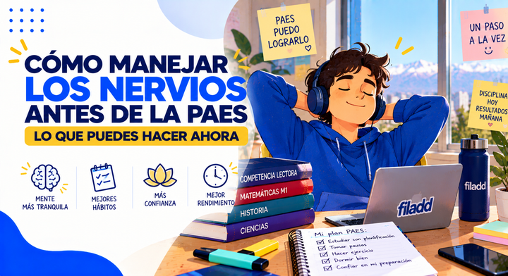 Cómo Manejar los Nervios Antes de la PAES: Lo Que Puedes Hacer Ahora