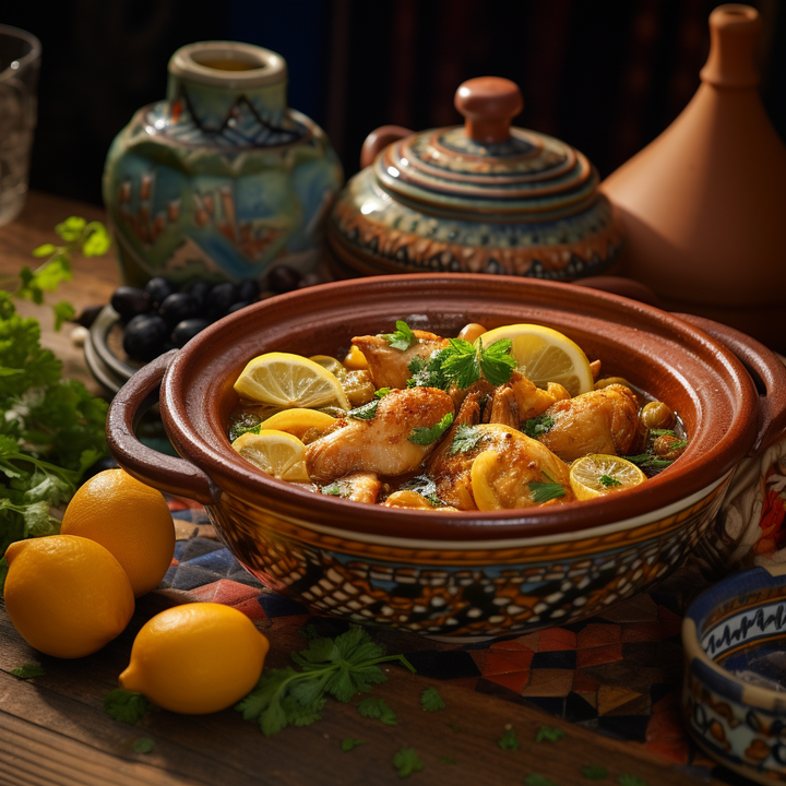 Chicken Tagine, aroma of the market