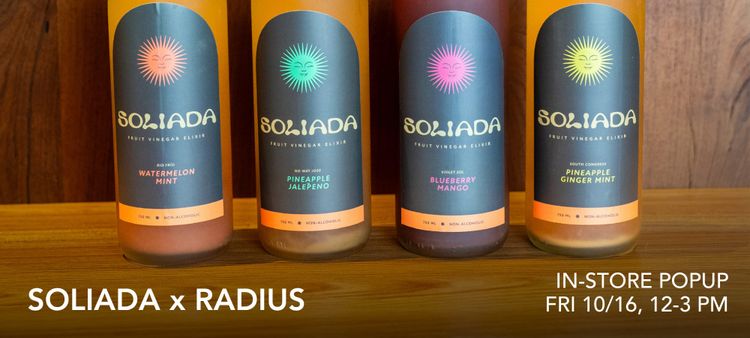 Soliada Fruit Vinegar Elixir Pop-Up 10/16