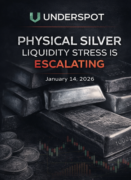 UnderSpot Special Report: Physical Silver Liquidity Stress Is Escalating