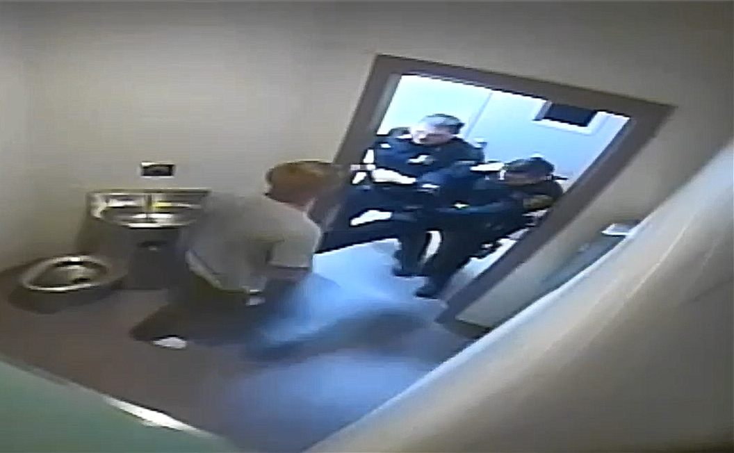 VIDEO: Shirley police officer kicks man in the groin