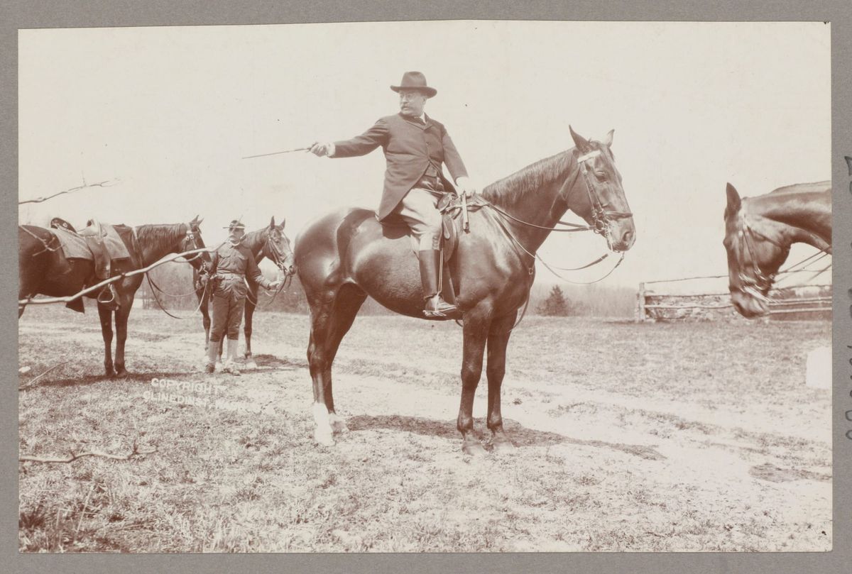 President Roosevelt on a horse 
