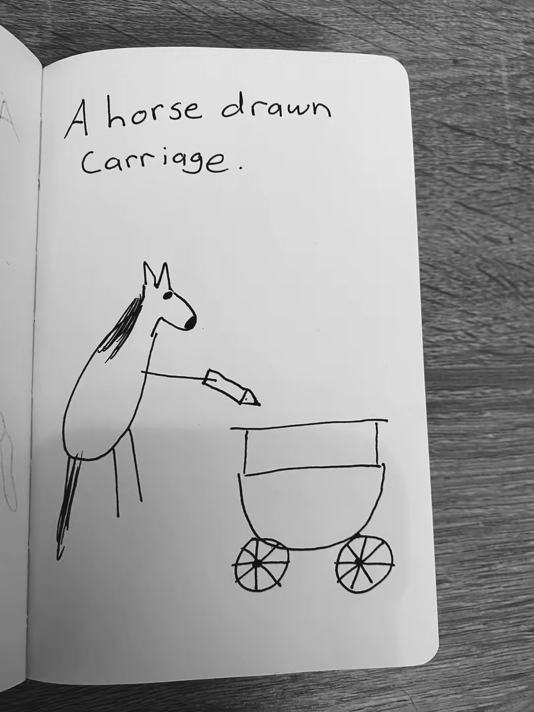 A horse drawn carriage