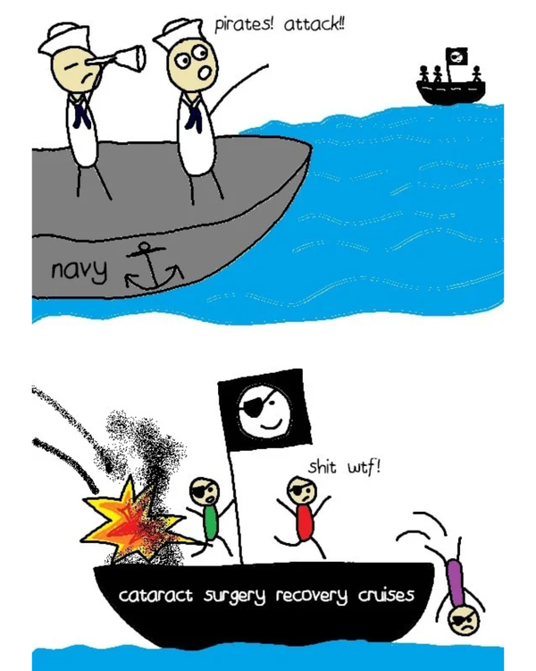 A misunderstanding at sea