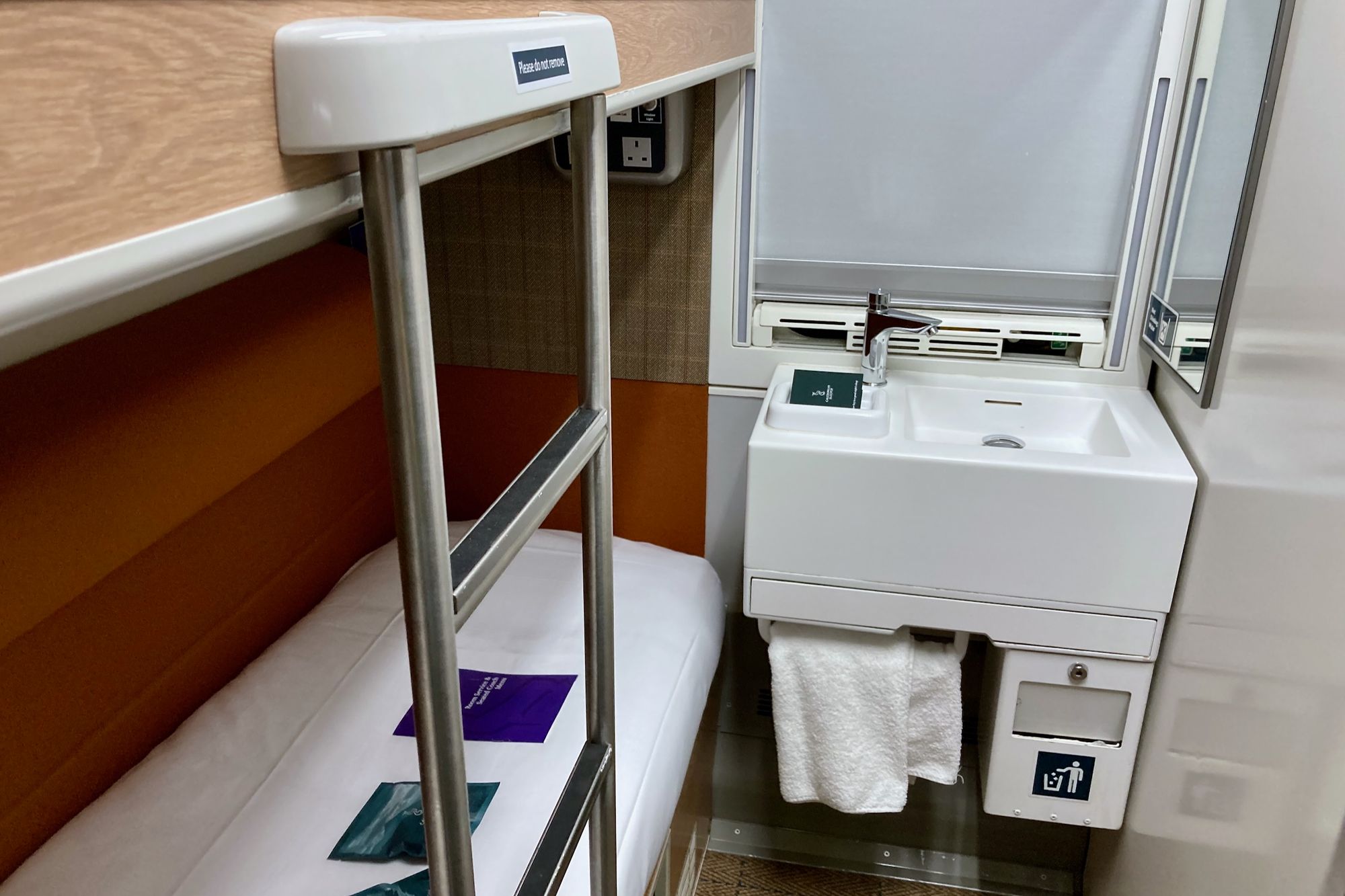 Bild: Ein Schlafwagen-Abteil im Caledonian Sleeper